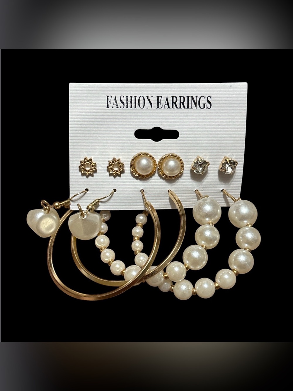 Gold & Pearl Multi-Pair Set